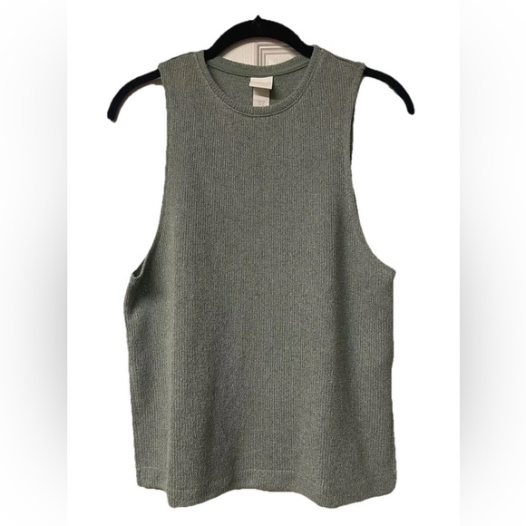 NWOT H&M Sleeveless Sweater Tank Sage Green Size XS - Picture 7 of 8